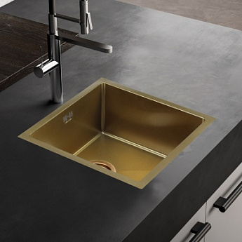 картинка Кухонная мойка Melana D4545HG PROFLINE золото 